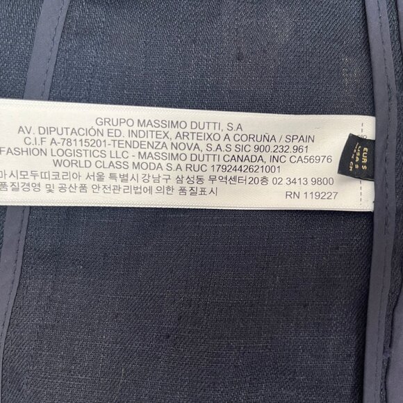 Massimo Dutti Linen Zip Flap Blazer - NEW - Picture 8 of 12